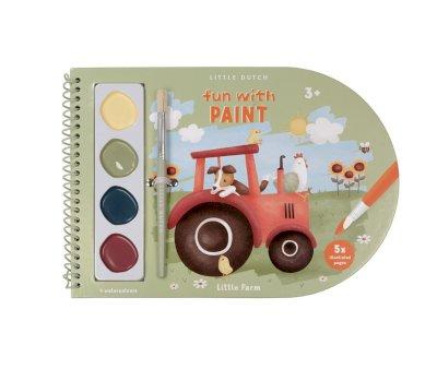 Libro para colorear con acuarelas Little Farm